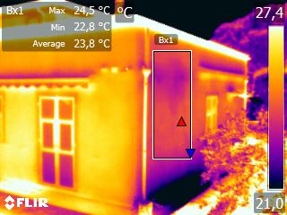 Termografia finestra - individuazione ponte termico da serramento e dispersione energetica